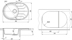 Dr. Gans Мойка кухонная Лиана 760 терра – фотография-4