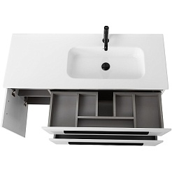 Cezares Тумба под раковину Eco Cer-N 120-1 R bianco lucido без ручек – фотография-7