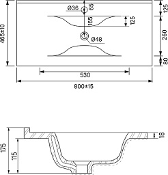 Iddis Мебельная раковина Cloud 80 – фотография-2