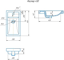 Onika Тумба с раковиной Тимбер 45 L серая матовая/дуб сонома – фотография-10