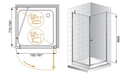 Cezares Душевой уголок TRIUMPH-D-A-1-80-C-Cr-L – фотография-3