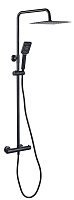 Sancos Душевая система Kanedo с термостатом черная матовая SC7100MB