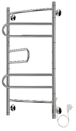 Terminus Полотенцесушитель электрический Твист П5 500х950 поворотный – фотография-1