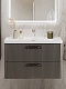 BelBagno Тумба с раковиной Due 80 подвесная Оружейная сталь ручки Матовый тёмный никель – картинка-31