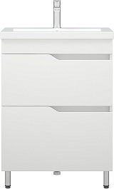 Corozo Тумба с раковиной Теона 60 Z2 белая – фотография-1