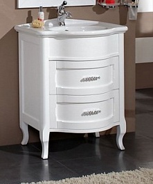 Cezares Мебель для ванной LAURA 70 Bianco Laccato Lucido, раковина Paolina – фотография-3