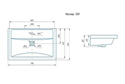 Misty Мебель для ванной Фостер 70 подвесная, 2 ящика – фотография-12