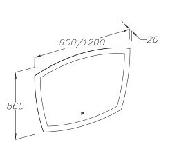  Мебель для ванной Риголетто 90 белый/орех – фотография-3