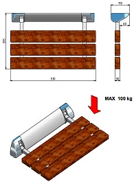 Roltechnik Сиденье откидное "ХХL" – фотография-2