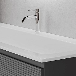 Sancos Тумба с раковиной Folk 120 grey soft раковина Grace 121 CN7017 – фотография-4