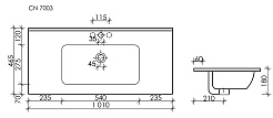 Ceramicanova Мебельная раковина Element 101 CN7003MB чёрный матовый – фотография-3