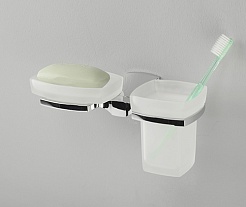 WasserKRAFT Держатель стакана и мыльницы "Wern K-2526" – фотография-2