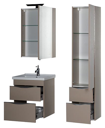 Aquanet Мебель для ванной "Эвора 60" капучино – фотография-8