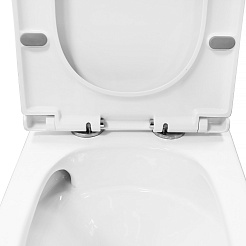 Azario Унитаз-компакт Tesoro AZ-8501 безободковый с бачком с сиденьем микролифт белый – фотография-13