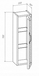 Бриклаер Мебель для ванной Лофт 70 – фотография-8