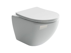 Ceramicanova Подвесной унитаз Metropol Rimless с шумоизоляционной панелью CN1000 с системой инсталляции Envision кнопка Flat хром – фотография-5