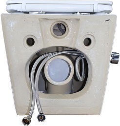 Azario Унитаз подвесной Allegro AZ-3105B безободковый с функцией биде белый – фотография-13