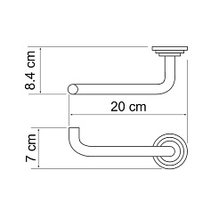 WasserKRAFT Держатель туалетной бумаги "Isar K-7396" – фотография-4