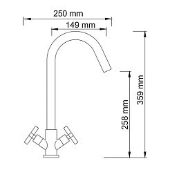 WasserKRAFT Смеситель для кухни "Weser 7847" – фотография-2