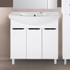 ASB-Mebel Тумба с раковиной Мессина 80/3 белая – фотография-2