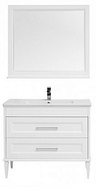 Aquanet Тумба с раковиной Бостон 100 М белая – фотография-8