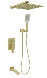 Oliveeka Душевой комплект D OL-88939003-BG золотой матовый – фотография-1