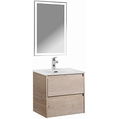 BelBagno Тумба с раковиной Kraft 50 подвесная Rovere Galifax Bianco – фотография-6