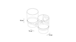 Fixsen Подстаканник двойной Ocean GR-2007 – фотография-2