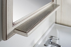 ASB-Woodline Зеркало для ванной Верона 65 бежевое патина, массив ясеня – фотография-5