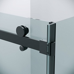 Grossman Боковая стенка Classic 70x195 профиль черный матовый стекло прозрачное – фотография-10