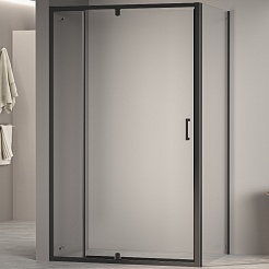 RGW Душевой уголок Passage PA-078B (PA-008B + Z-050-2B) 90x70 профиль черный стекло прозрачное – фотография-1