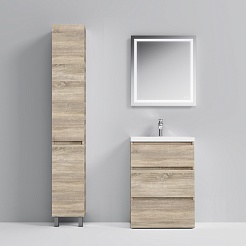 Am.Pm Мебель для ванной Gem S 60 светлый дуб, напольная, с 3 ящиками – фотография-3