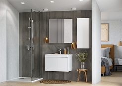 Акватон Мебель для ванной Асти 70 подвесная белая – фотография-2