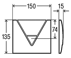 Viega Кнопка смыва Visign for Life 1 448806 для писсуара – фотография-2