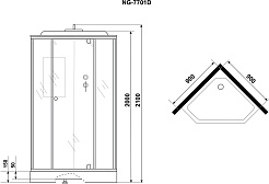 Niagara Душевая кабина Luxe NG-7701DM – фотография-5