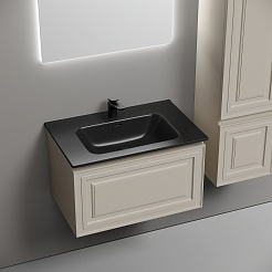 Sancos Тумба с раковиной Very 70 beige soft раковина Element 71 CN7007MB – фотография-4