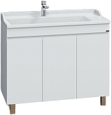 СанТа Тумба с раковиной Марс 100 3 дверки белая