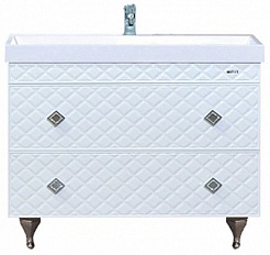 Misty Мебель для ванной Valencia 100 белая – фотография-4