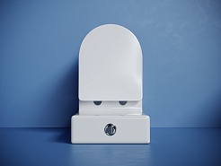 Ceramicanova Унитаз напольный пристенный Metropol CN4001T смыв Торнадо белый – фотография-9