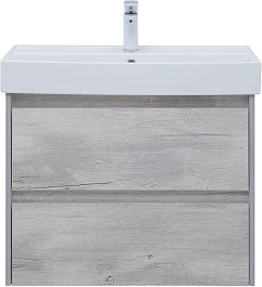 Aquanet Тумба под раковину Nova Lite 75 подвесная дуб белый – фотография-3