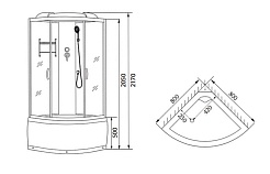 Luxus Душевая кабина T08 Nemi – фотография-5