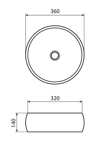 Allen Brau Мебельная накладная раковина Liberty 36 4.32001.20 белый глянец – картинка-3