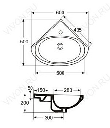 IDO Раковина 11155-01-101 – фотография-3