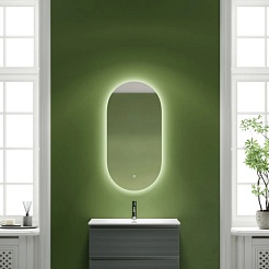 Sancos Зеркало Oval 55/105 с фоновой подсветкой OV55C – фотография-2