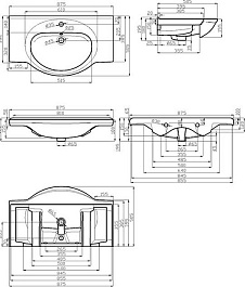 Misty Мебель для ванной Флори 85 L с Б/К – фотография-10