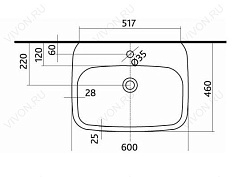 IFO Раковина "Sjoss" 311060100 – фотография-3