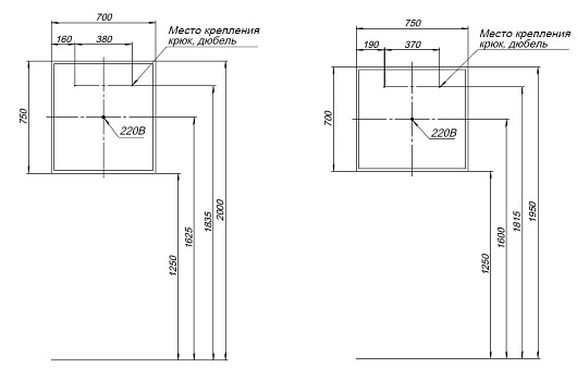 Aquanet Мебель для ванной Оптима 70 бетон пайн – картинка-19