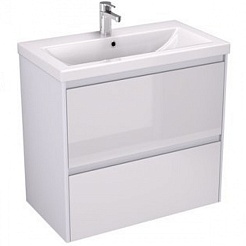 Velvex Тумба под раковину Klaufs 80.2Y белая – фотография-1