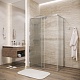 Grossman  Душевой уголок Galaxy 140x90x195 профиль хром стекло шиншилла – картинка-19