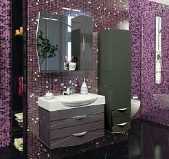  Зеркальный шкаф "Bruno" серый – фотография-2